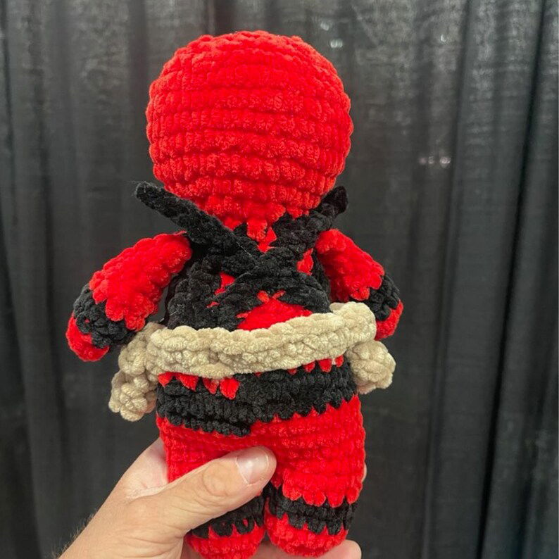 Dead Pool Crochet Amigurumi Doll - Little Luvin Stitches