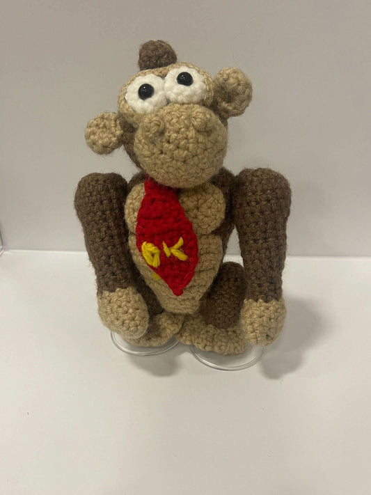 Donkey Kong Handmade Plushie - Little Luvin Stitches