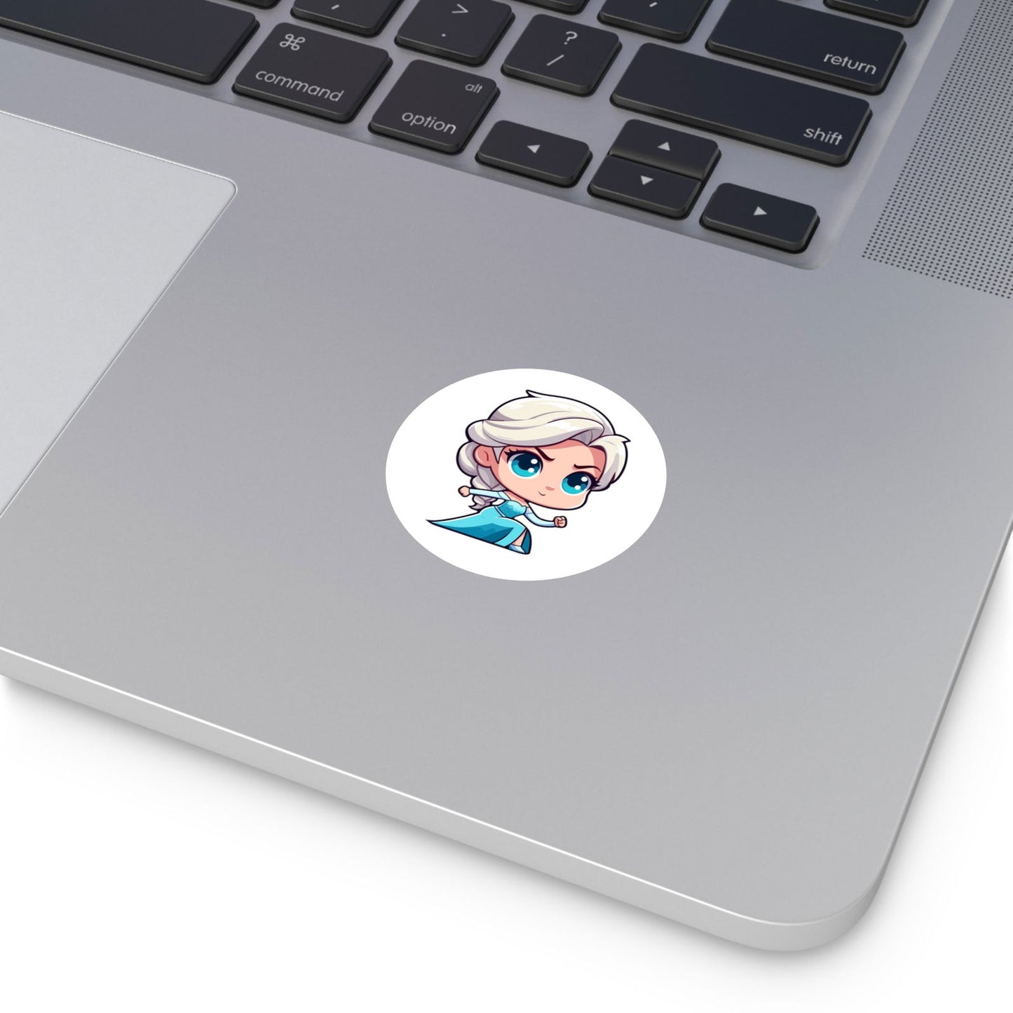 Elsa V2 Round Vinyl Stickers - Little Luvin Stitches