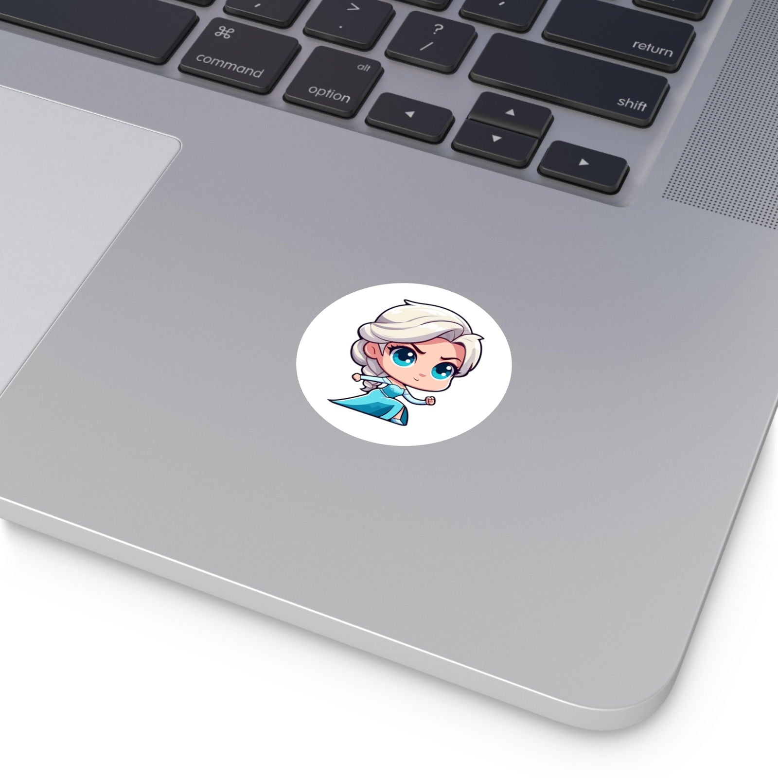 Elsa V2 Round Vinyl Stickers - Little Luvin Stitches