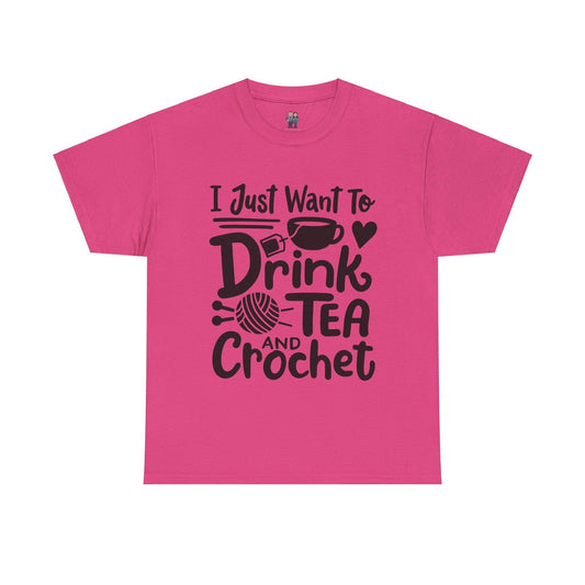 Funny Crochet Saying Unisex Heavy Cotton Tee - Little Luvin Stitches