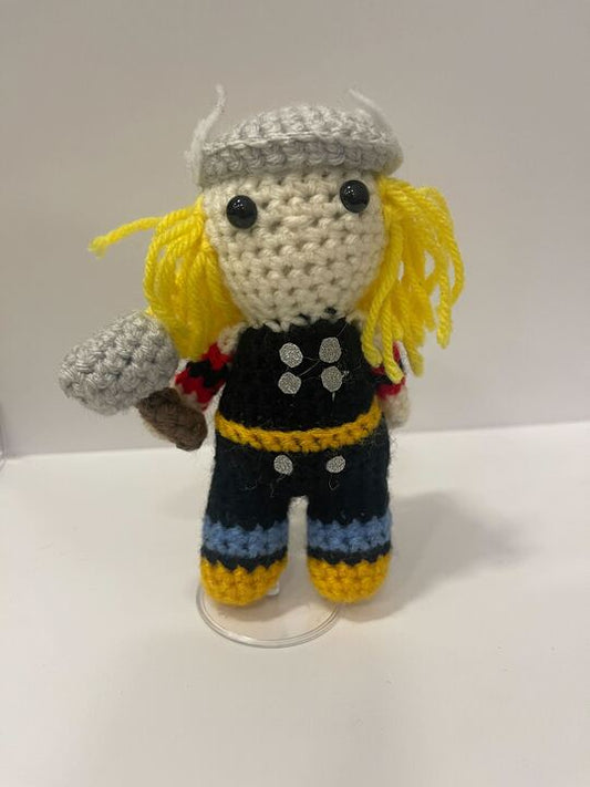 Hammer Hugging Hero Handmade Plushie - Little Luvin Stitches