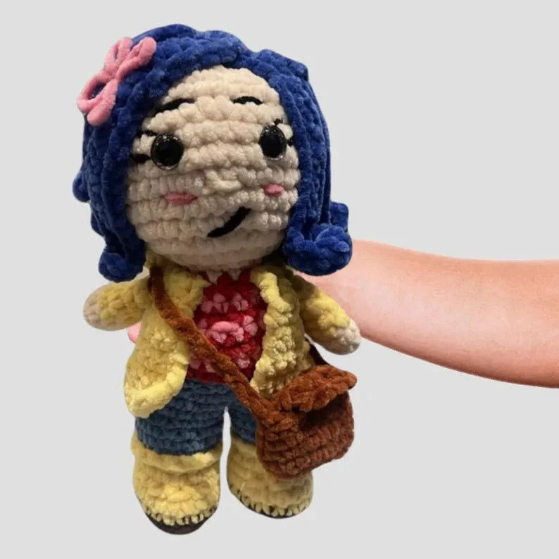 Handmade Crochet Coraline Plushie - Little Luvin Stitches