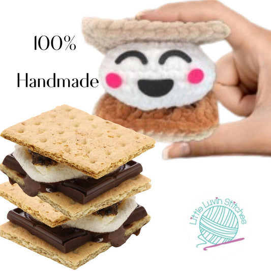 Handmade Crochet Smore Plushie - Little Luvin Stitches
