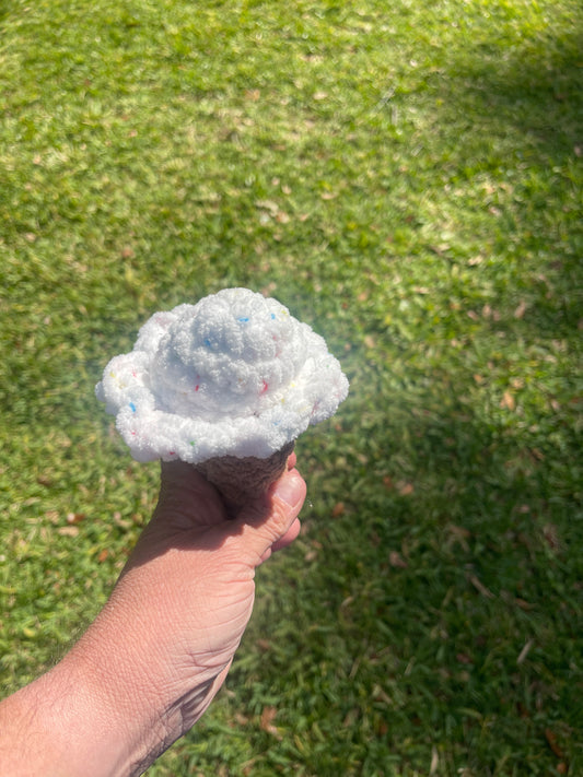Confetti Ice Cream Handmade Crochet Plushie