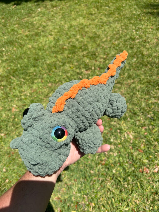 Chomps the Croc, Handmade Crochet Plushie