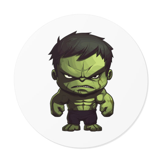 Incredible Hulk Round Vinyl Stickers - Little Luvin Stitches