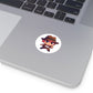 Indian Jones V2 Round Vinyl Stickers - Little Luvin Stitches