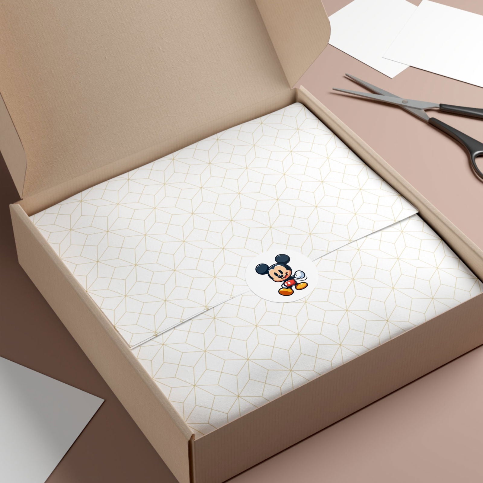 Mickey Round Vinyl Stickers - Little Luvin Stitches