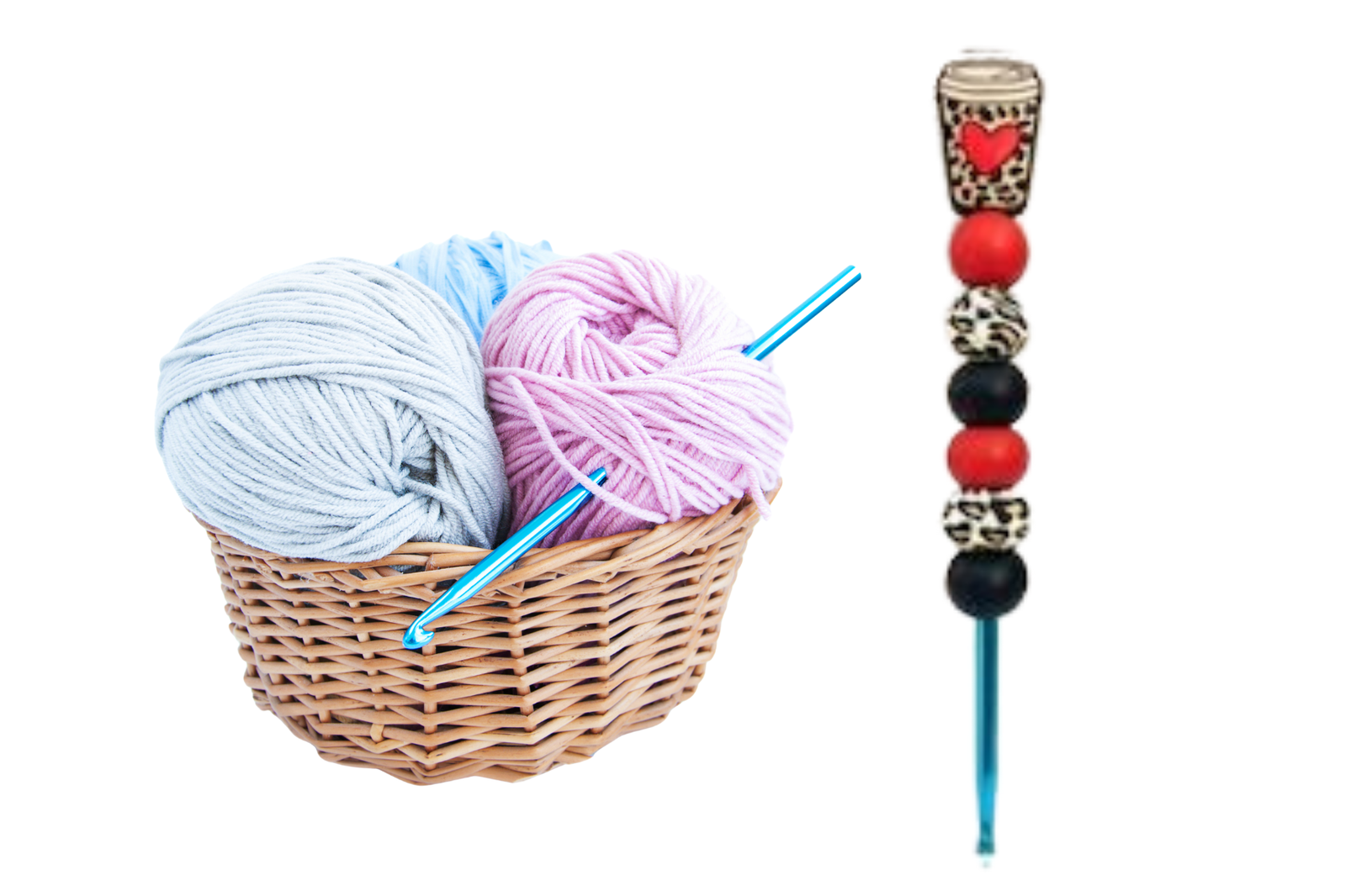 Mocha Cup Beaded Crochet Hook - Little Luvin Stitches
