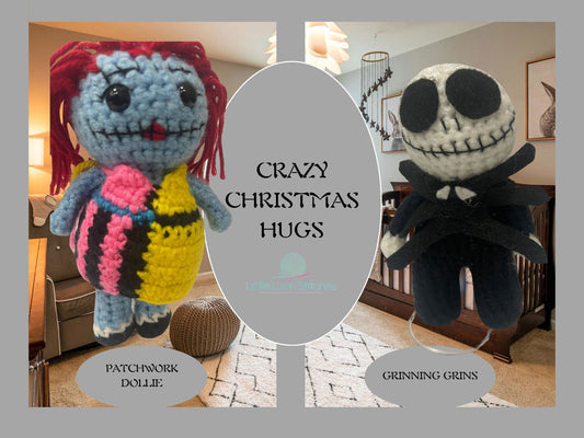 Nightmare Before Christmas Handmade Plushies Set - Little Luvin Stitches