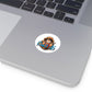 One Piece Luffy Round Vinyl Stickers - Little Luvin Stitches