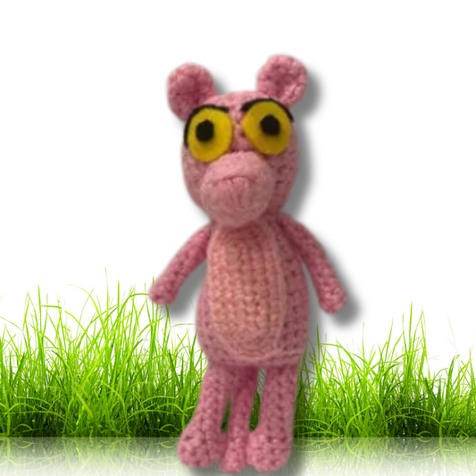 Pink Panther Handmade Plushie - Little Luvin Stitches