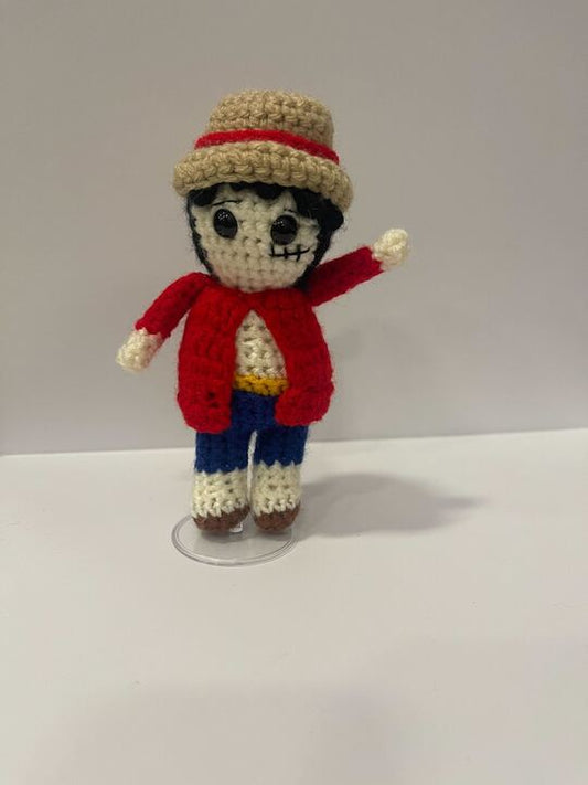 Straw Hat Buddy Handmade Plushie - Little Luvin Stitches