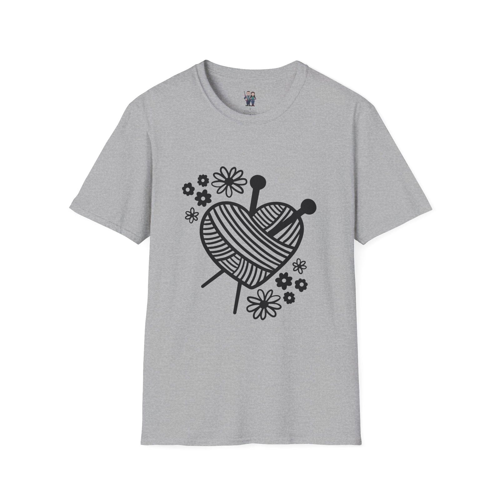 Thoughtful Crochet Saying T-shirt Unisex Softstyle Tee - Little Luvin Stitches