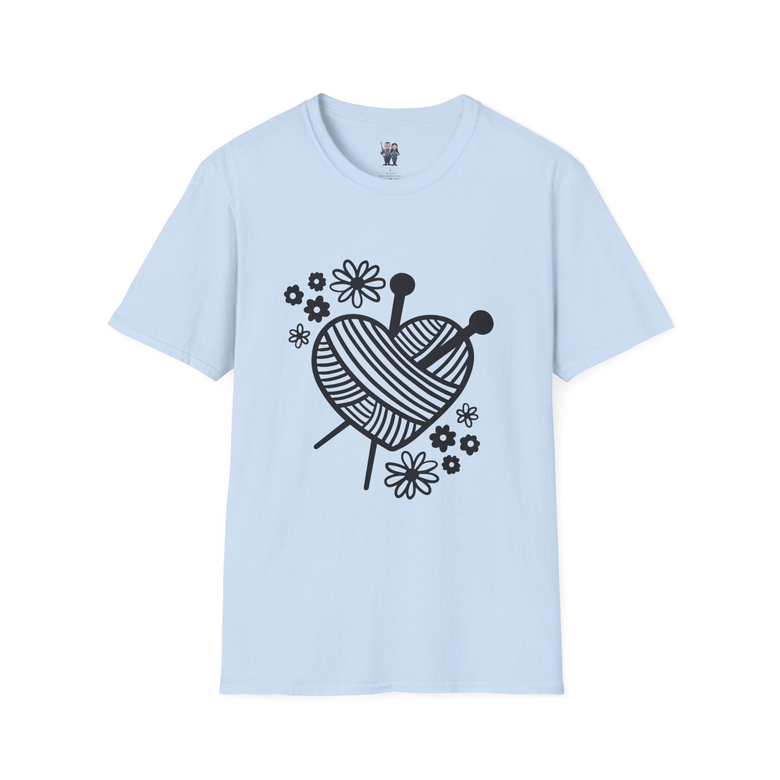 Thoughtful Crochet Saying T-shirt Unisex Softstyle Tee - Little Luvin Stitches