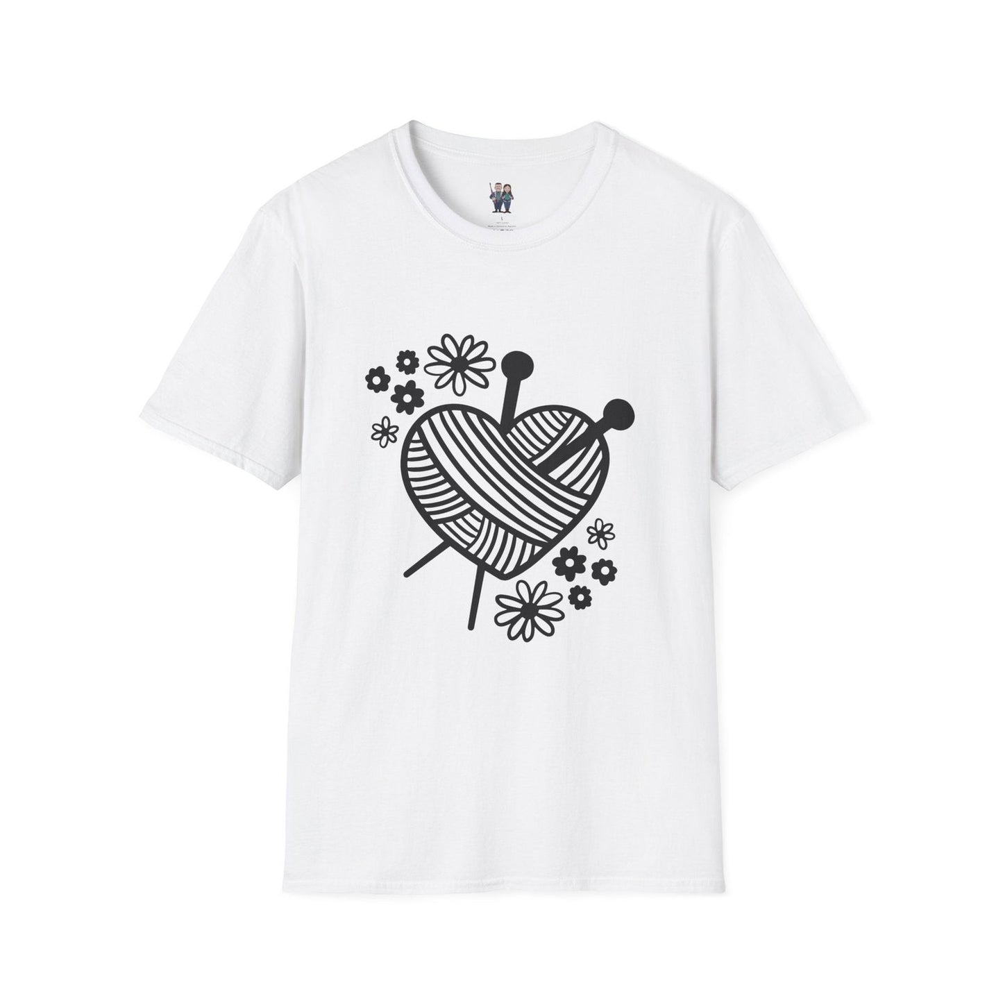 Thoughtful Crochet Saying T-shirt Unisex Softstyle Tee - Little Luvin Stitches
