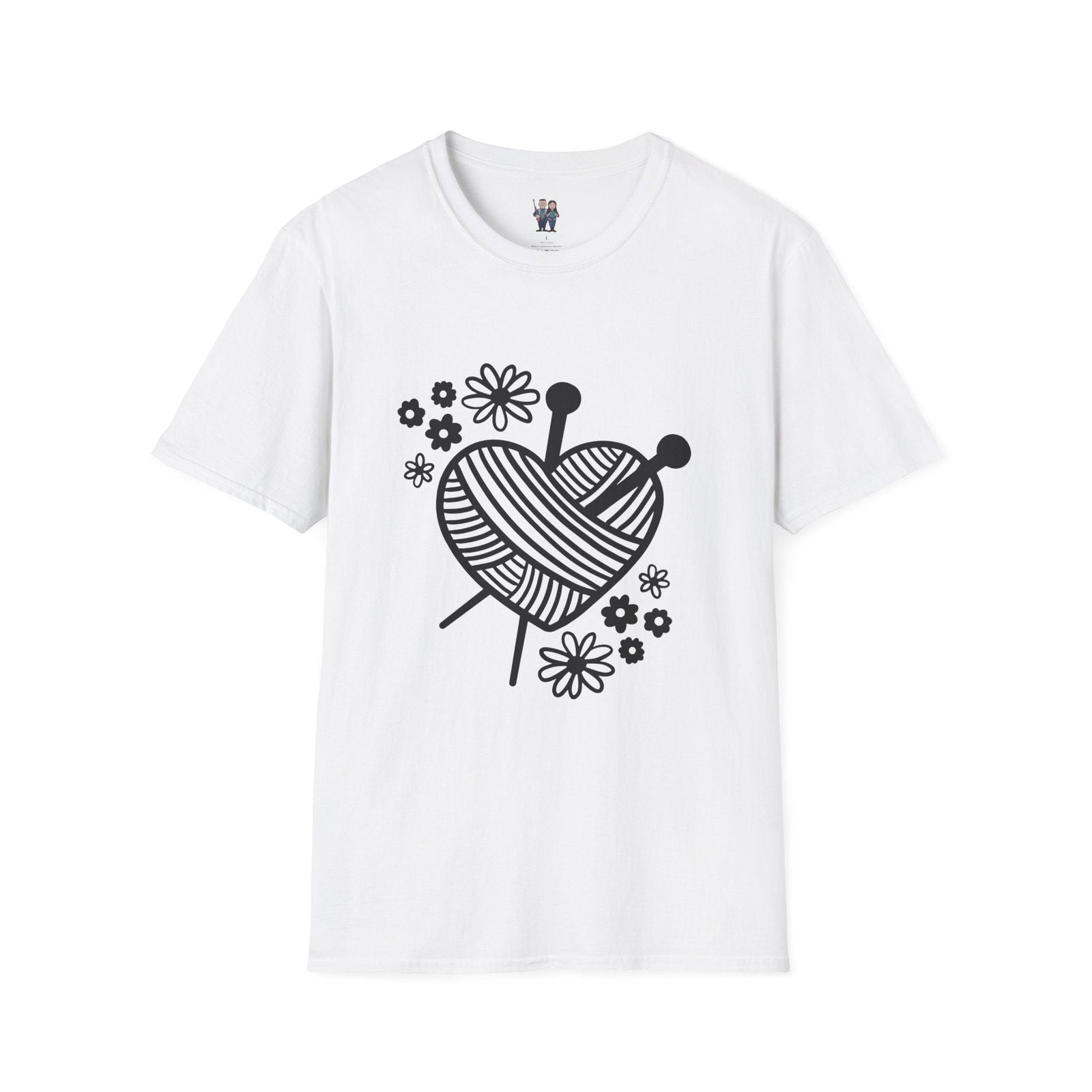 Thoughtful Crochet Saying T-shirt Unisex Softstyle Tee - Little Luvin Stitches