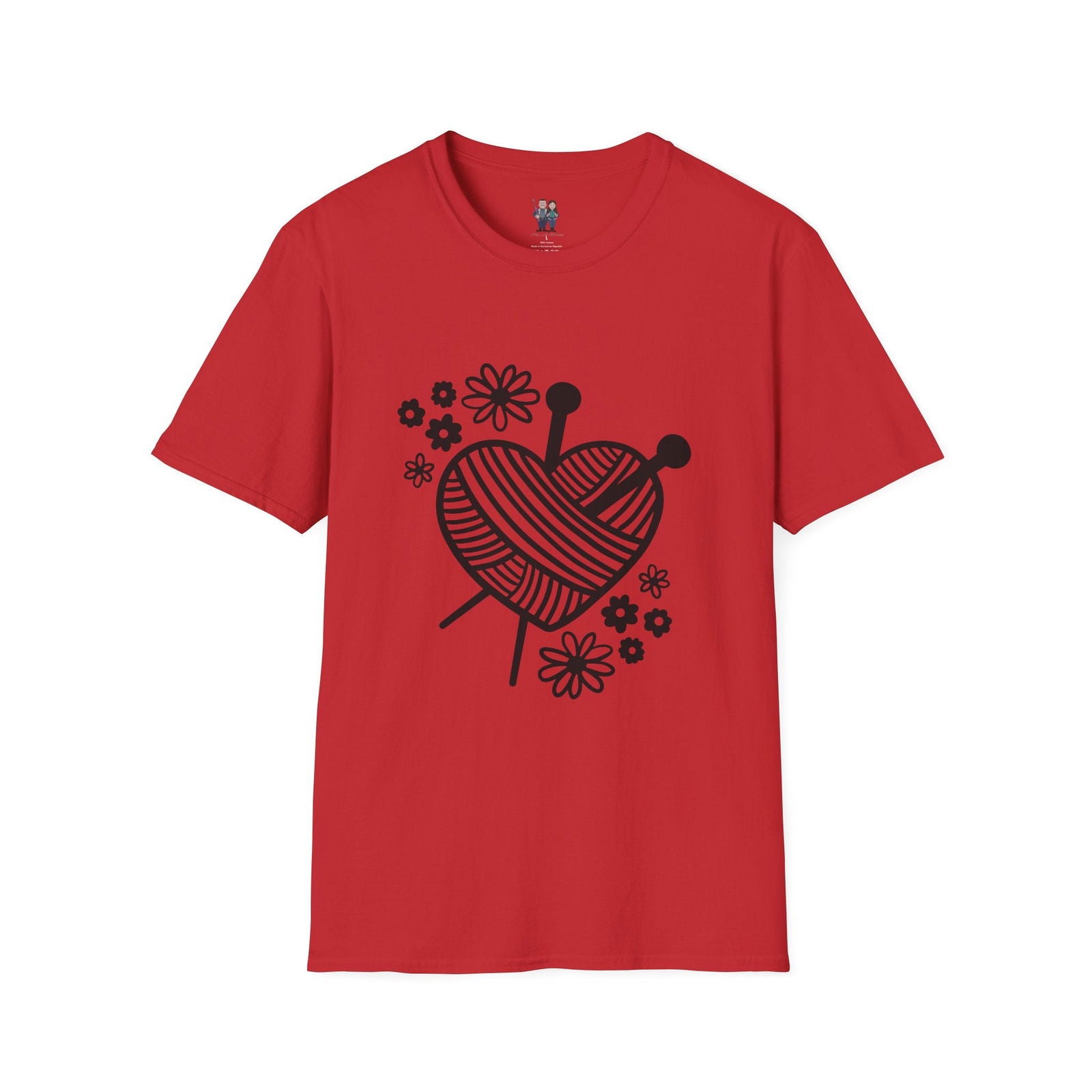 Thoughtful Crochet Saying T-shirt Unisex Softstyle Tee - Little Luvin Stitches