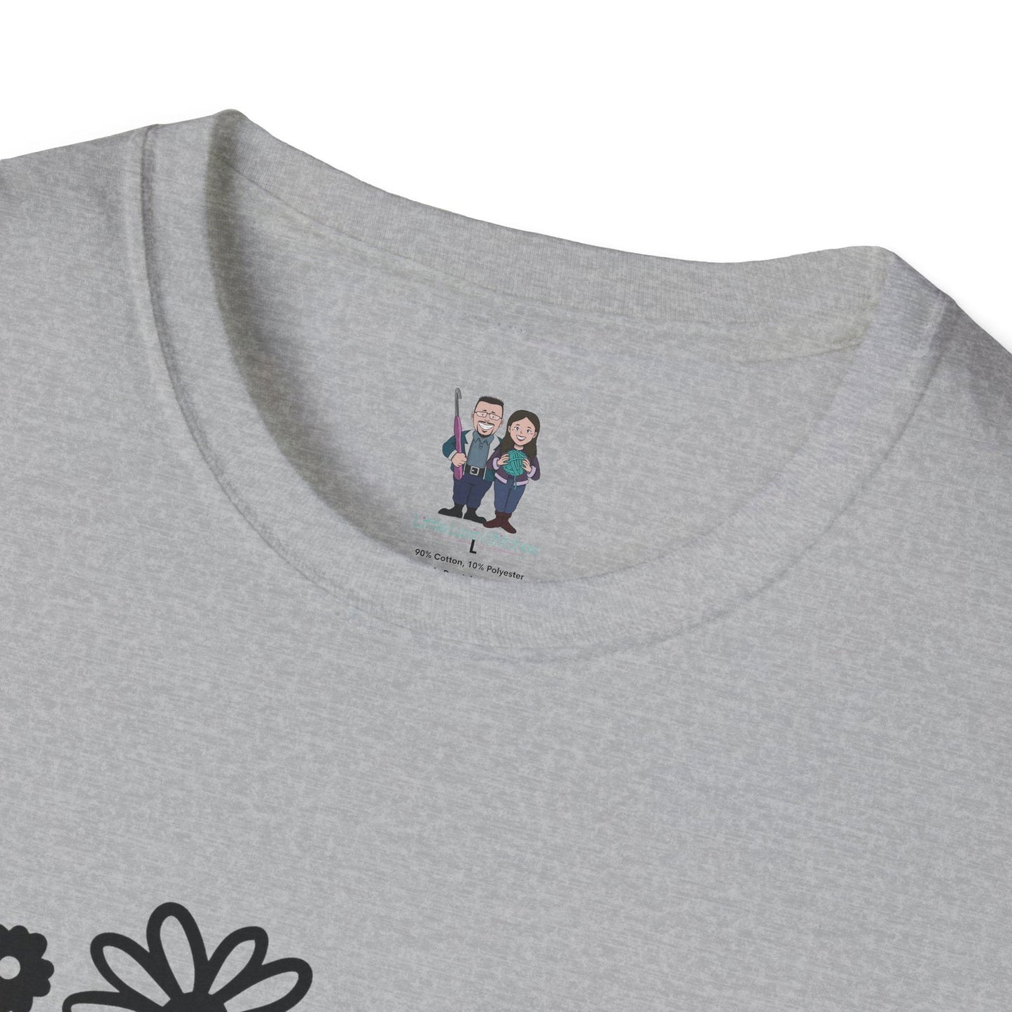 Thoughtful Crochet Saying T-shirt Unisex Softstyle Tee - Little Luvin Stitches