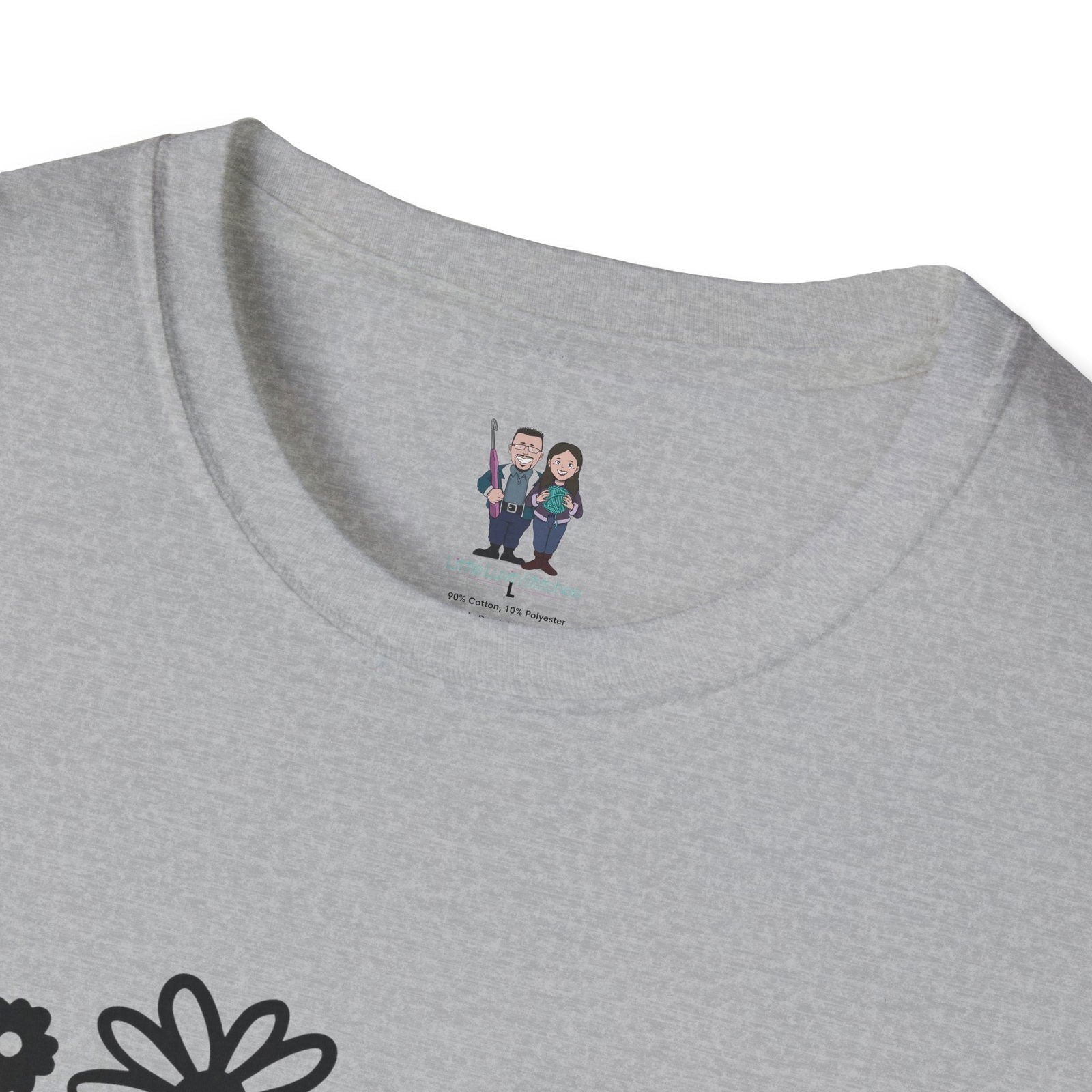 Thoughtful Crochet Saying T-shirt Unisex Softstyle Tee - Little Luvin Stitches