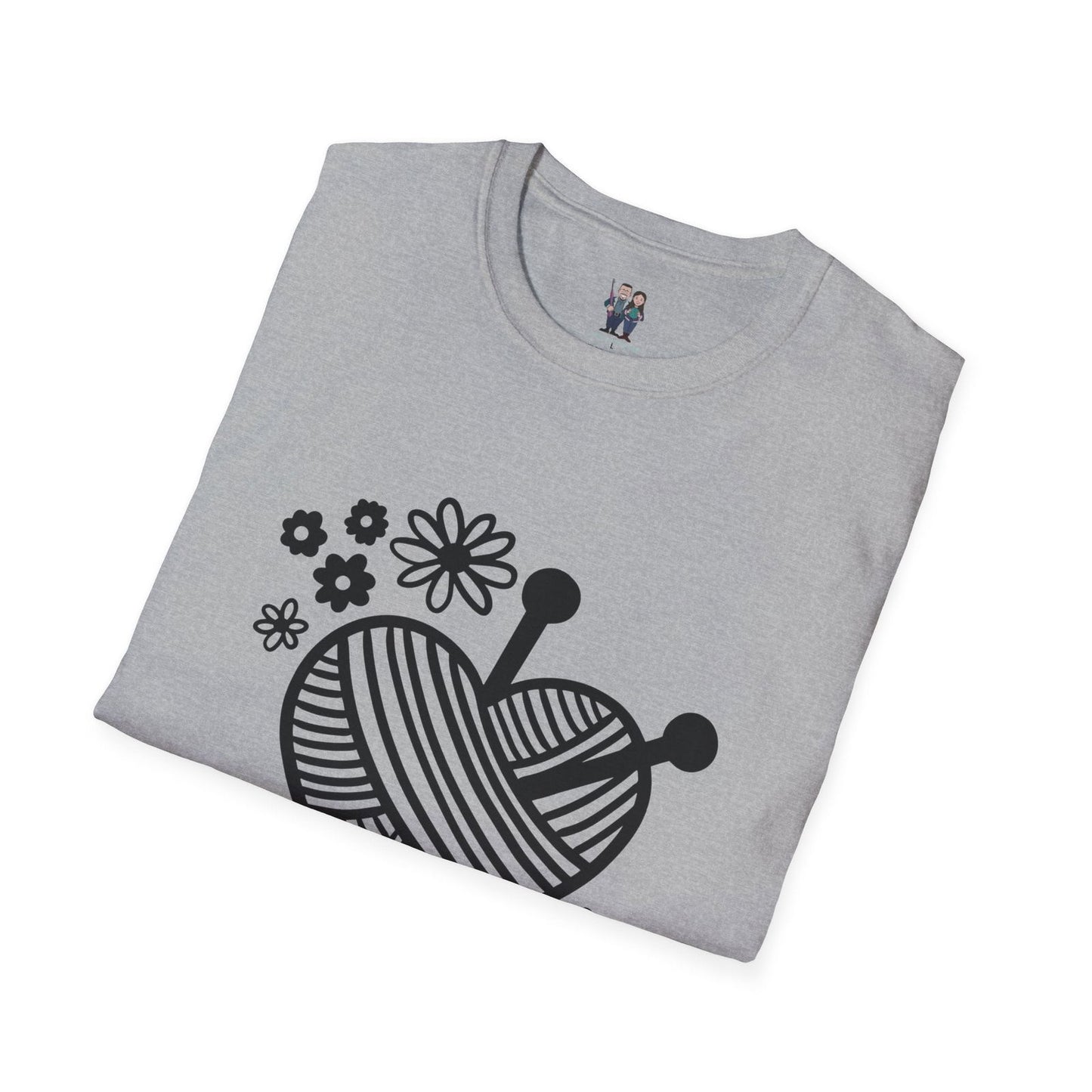 Thoughtful Crochet Saying T-shirt Unisex Softstyle Tee - Little Luvin Stitches