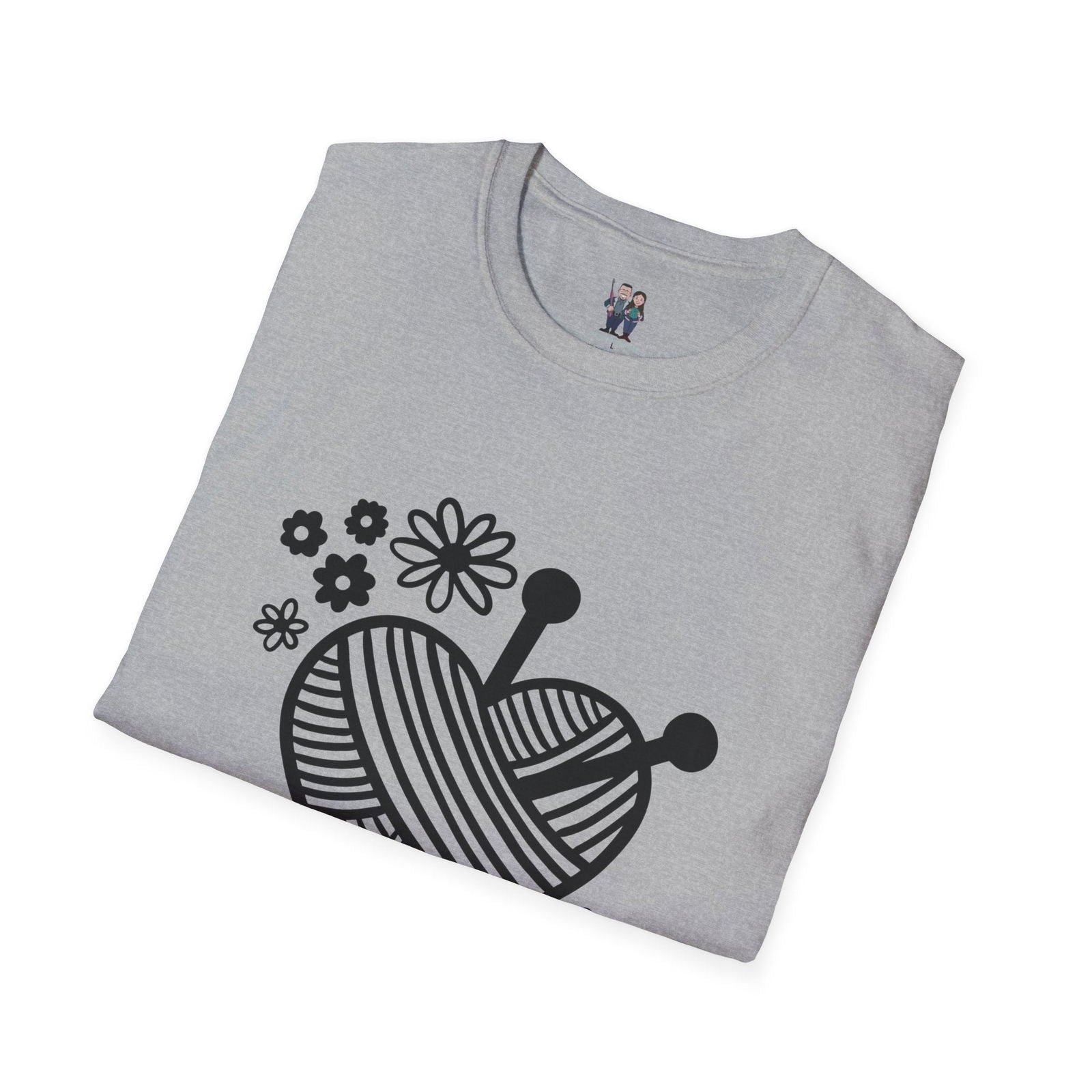 Thoughtful Crochet Saying T-shirt Unisex Softstyle Tee - Little Luvin Stitches
