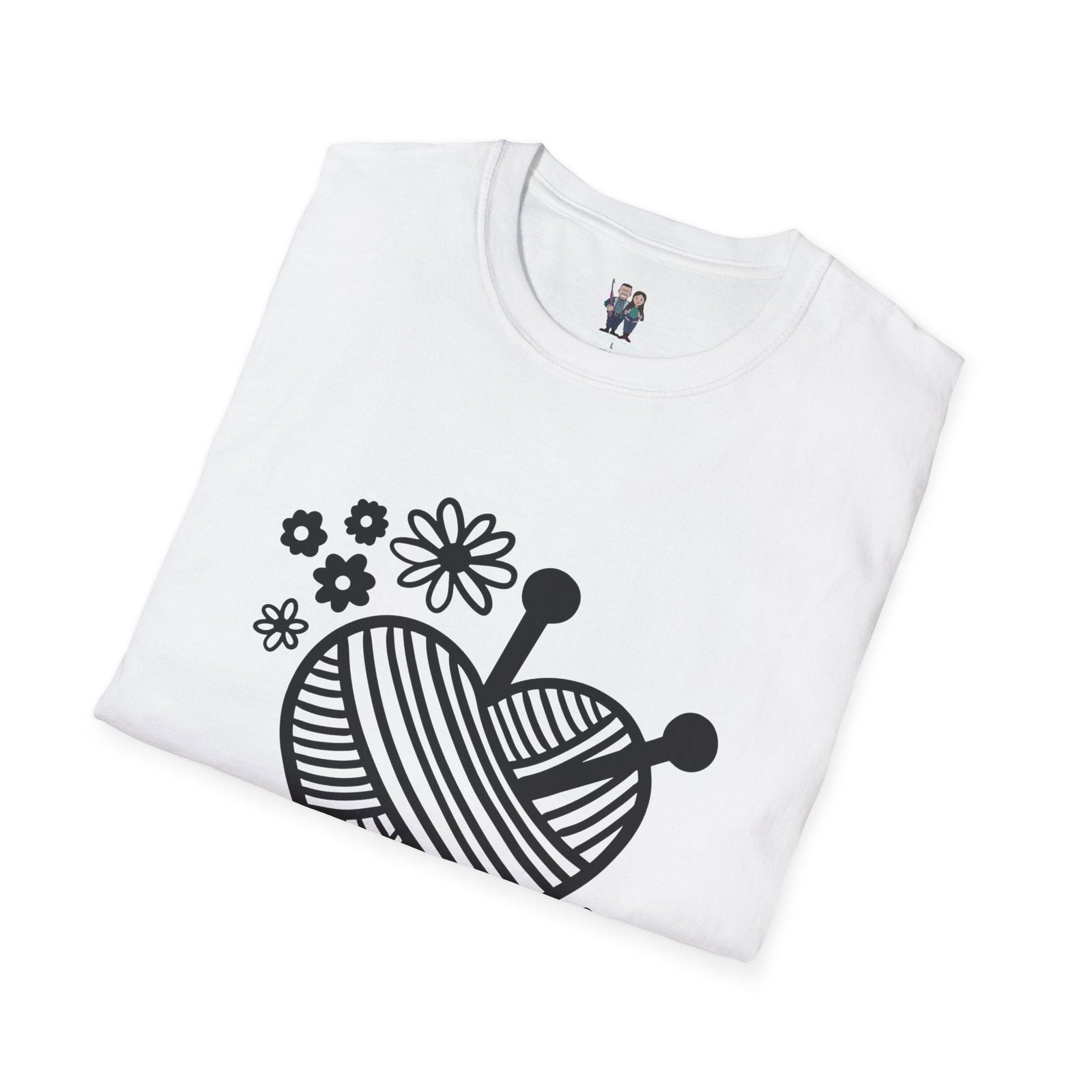 Thoughtful Crochet Saying T-shirt Unisex Softstyle Tee - Little Luvin Stitches