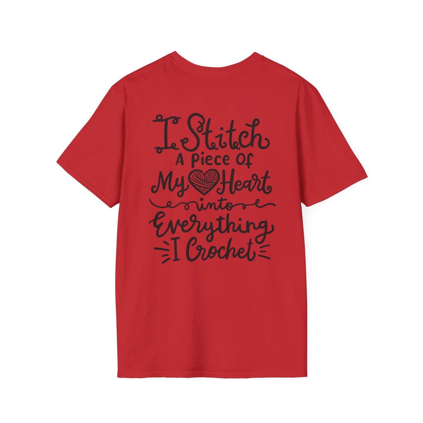 Thoughtful Crochet Saying T-shirt Unisex Softstyle Tee - Little Luvin Stitches