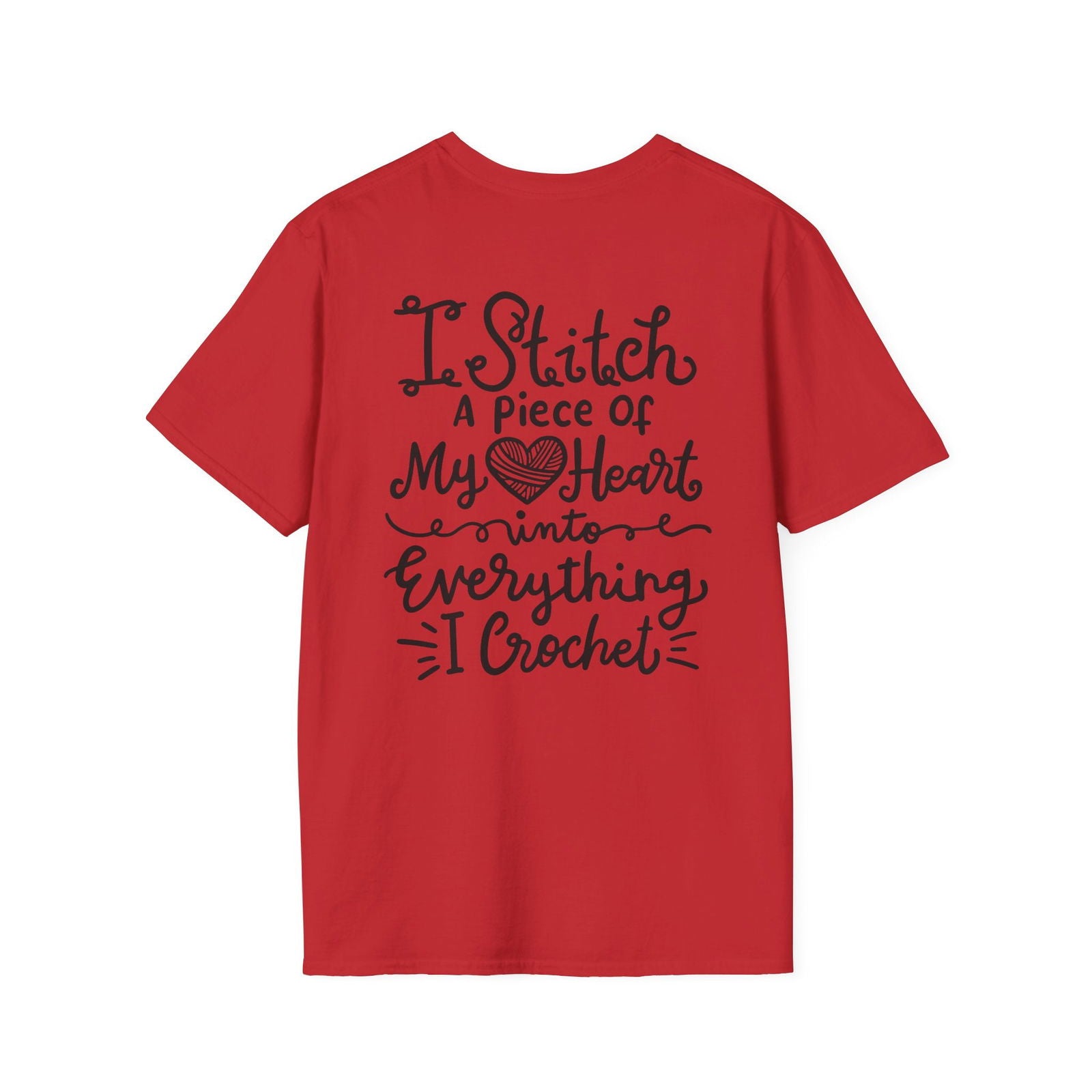 Thoughtful Crochet Saying T-shirt Unisex Softstyle Tee - Little Luvin Stitches