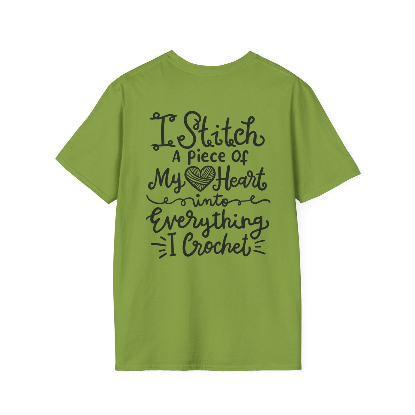 Thoughtful Crochet Saying T-shirt Unisex Softstyle Tee - Little Luvin Stitches