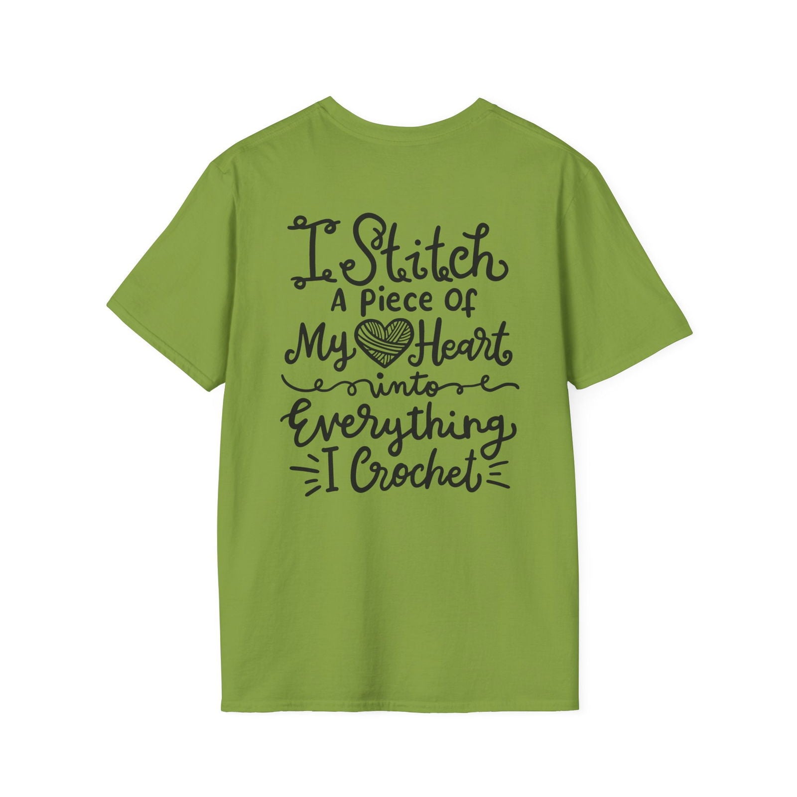 Thoughtful Crochet Saying T-shirt Unisex Softstyle Tee - Little Luvin Stitches
