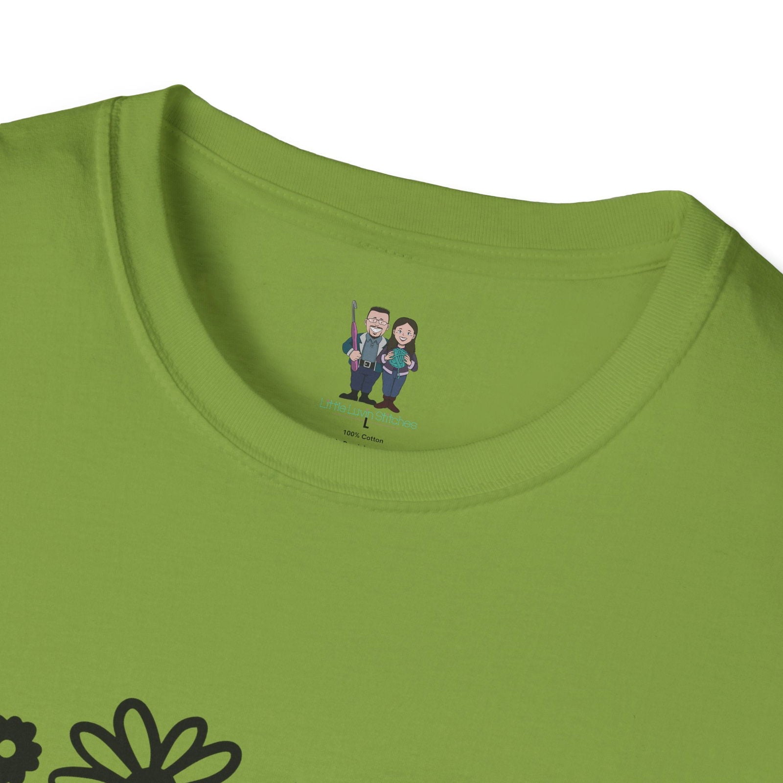 Thoughtful Crochet Saying T-shirt Unisex Softstyle Tee - Little Luvin Stitches