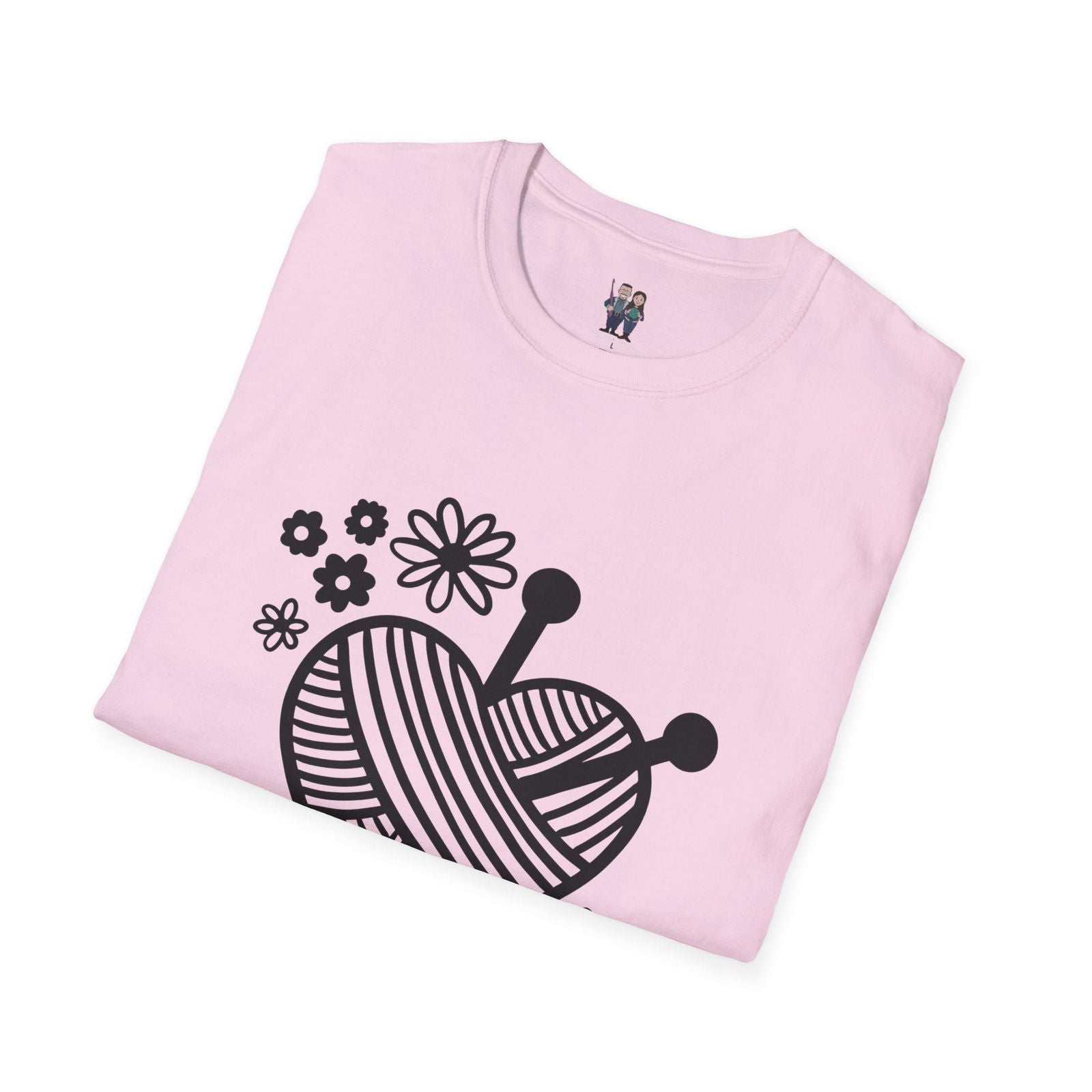 Thoughtful Crochet Saying T-shirt Unisex Softstyle Tee - Little Luvin Stitches