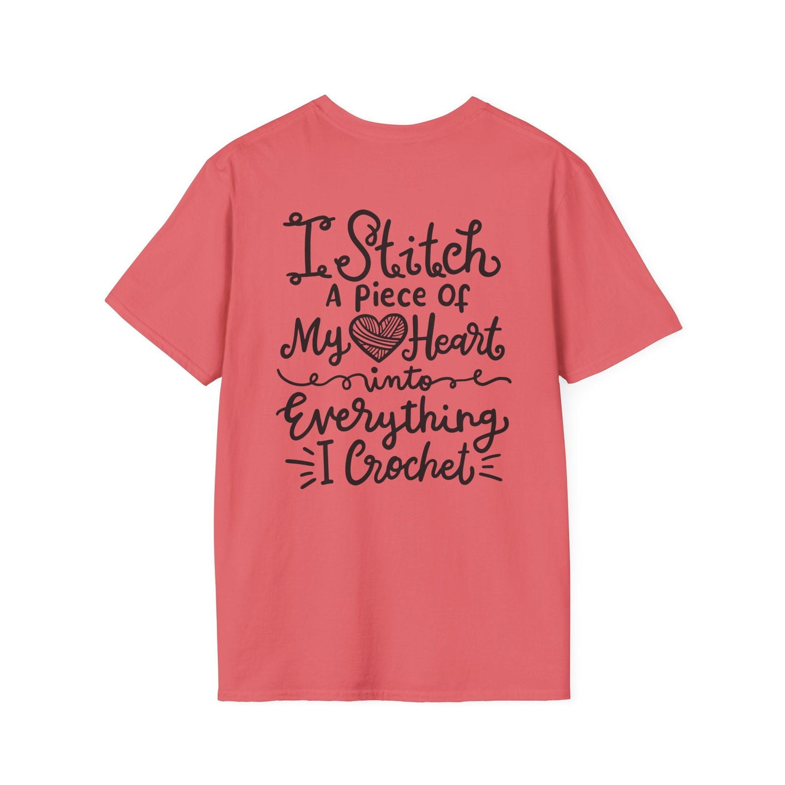 Thoughtful Crochet Saying T-shirt Unisex Softstyle Tee - Little Luvin Stitches