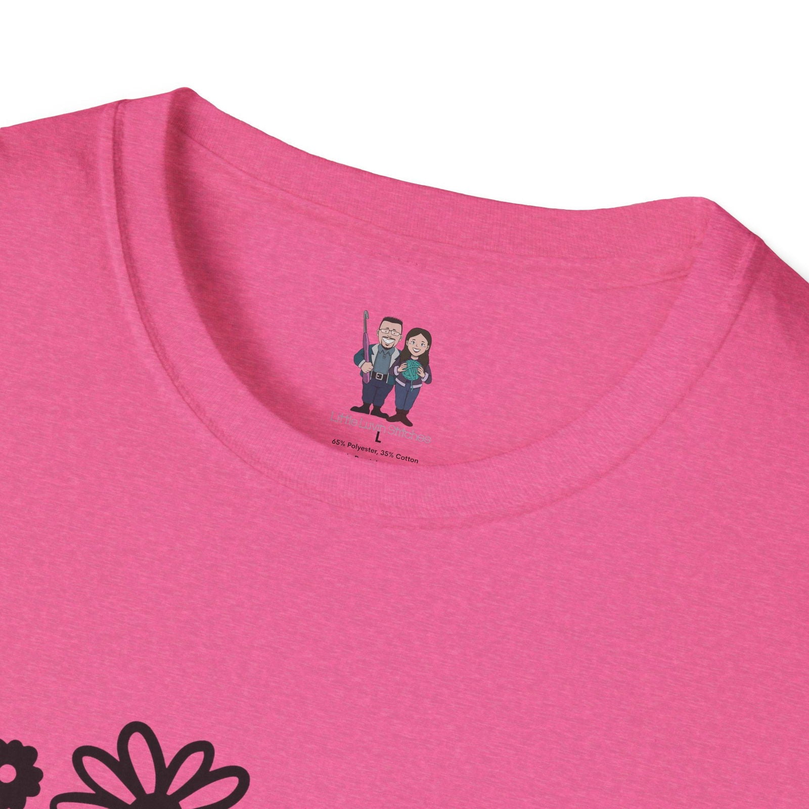 Thoughtful Crochet Saying T-shirt Unisex Softstyle Tee - Little Luvin Stitches