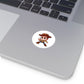 Woody Round Vinyl Stickers - Little Luvin Stitches