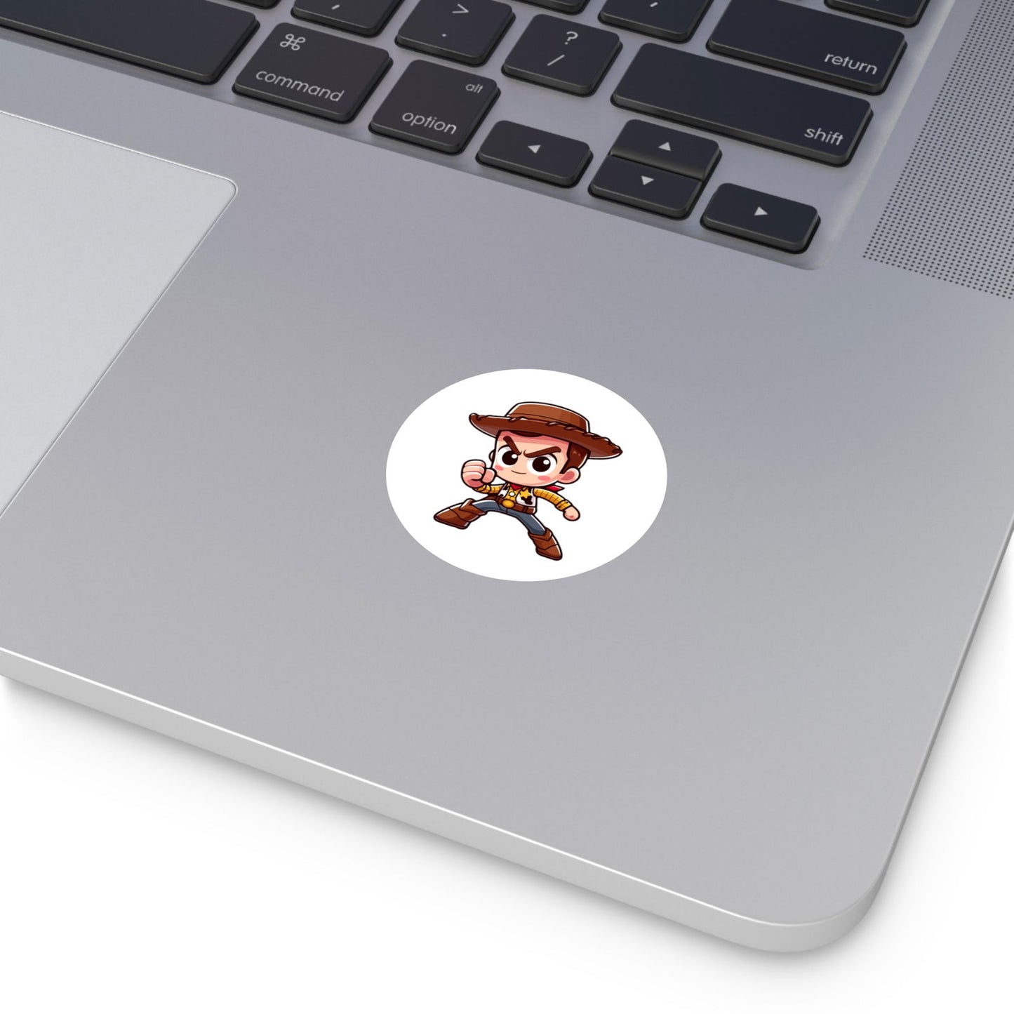 Woody Round Vinyl Stickers - Little Luvin Stitches