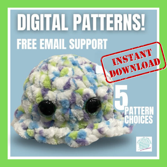 Digital Pattern, Sid the Squishy Squid Digital Pattern, DIY Digital Pattern With Live Chat Support