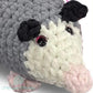 Opossum Crocheted Plushie,Hand Crocheted Plushie, Handmade Opossum Plushie, Two Sizes, Large, Jumbo