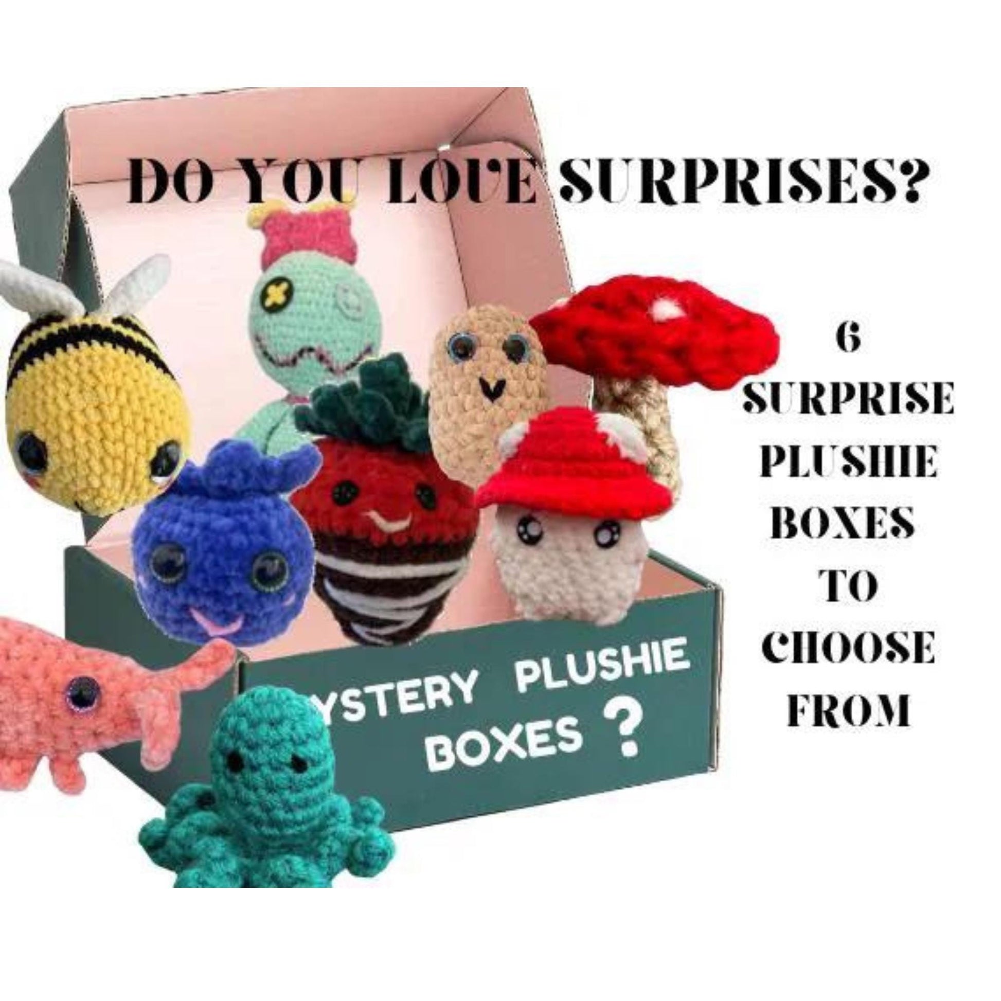 Mystery Plushie Box, Surprise Plushie Box, Trendy Grab Bag, Random Surprise Plushie Box