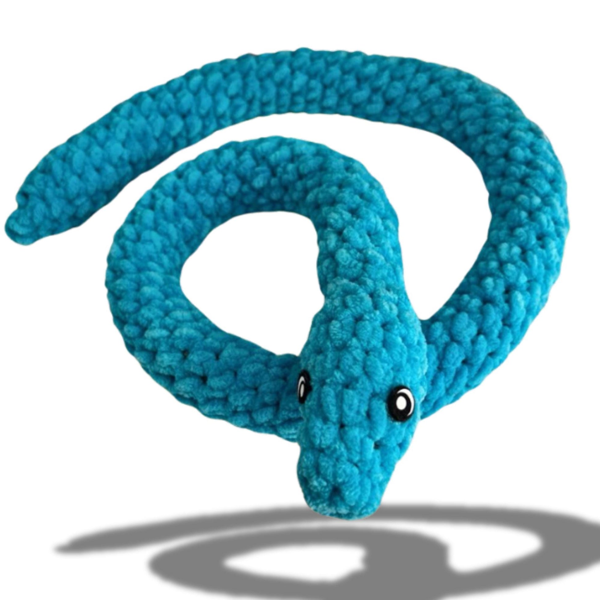 Handmade Crochet Snake, "Slither" Is 100% Handmade, Soft and Plush