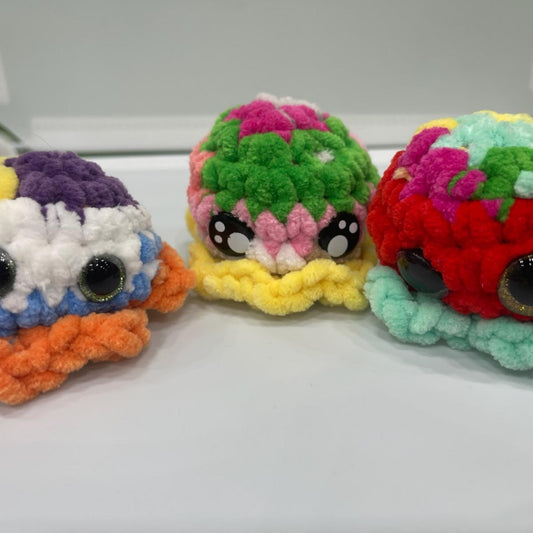 Original Crochet Squishy Squids, Adorable One of a kind Plushie Squids, Each One Unique