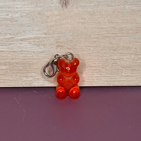 Red Bear Stitch Marker as Pictured