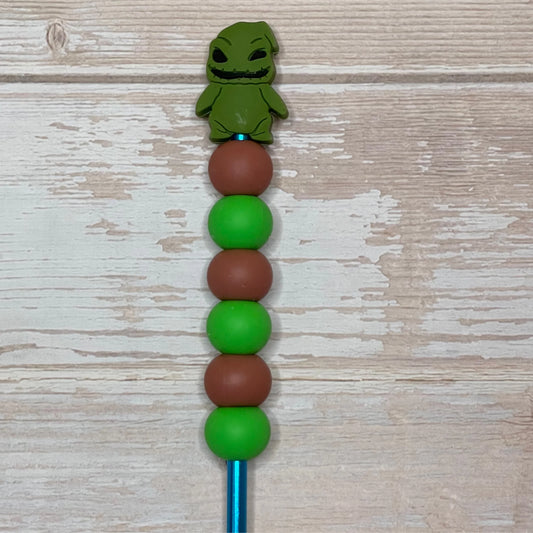 Green Monster Beaded Crochet Hook