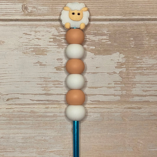 Sheep Beaded Crochet Hook