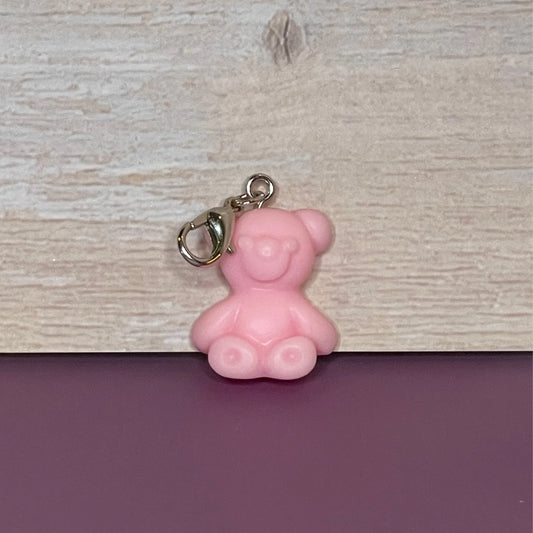 Pink Bear Stitch Marker as Pictured