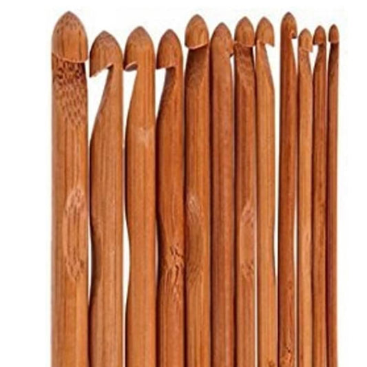 Bamboo Crochet Hook Set 12 pc