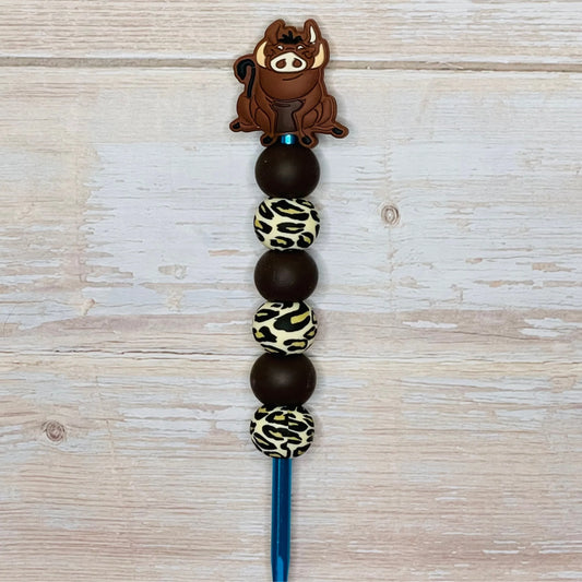 Wart Hog Beaded Crochet Hook