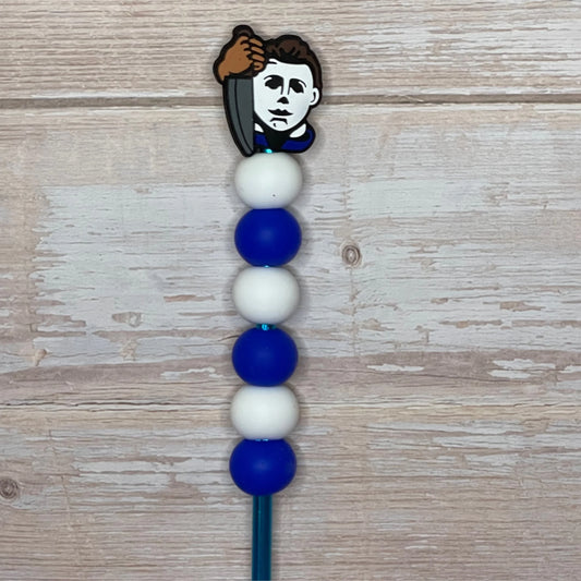 Scary Man Beaded Crochet Hook